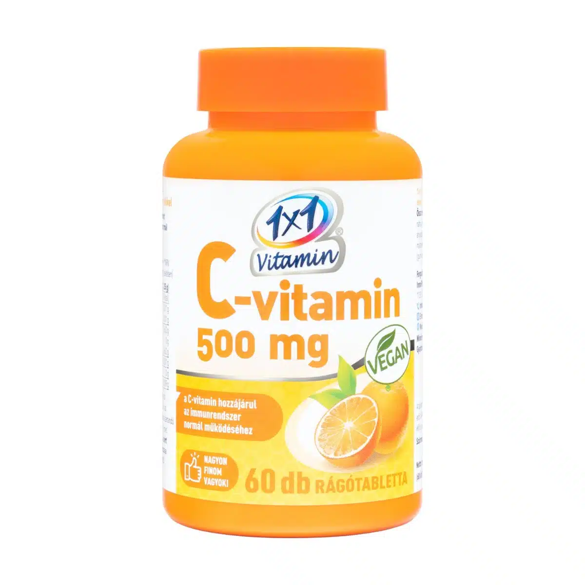 1x1 Vitamin C-vitamin 500mg rágótabletta - 60db 1 1x1 Vitamin C-vitamin 500 mg narancs ízű rágótabletta - 60db