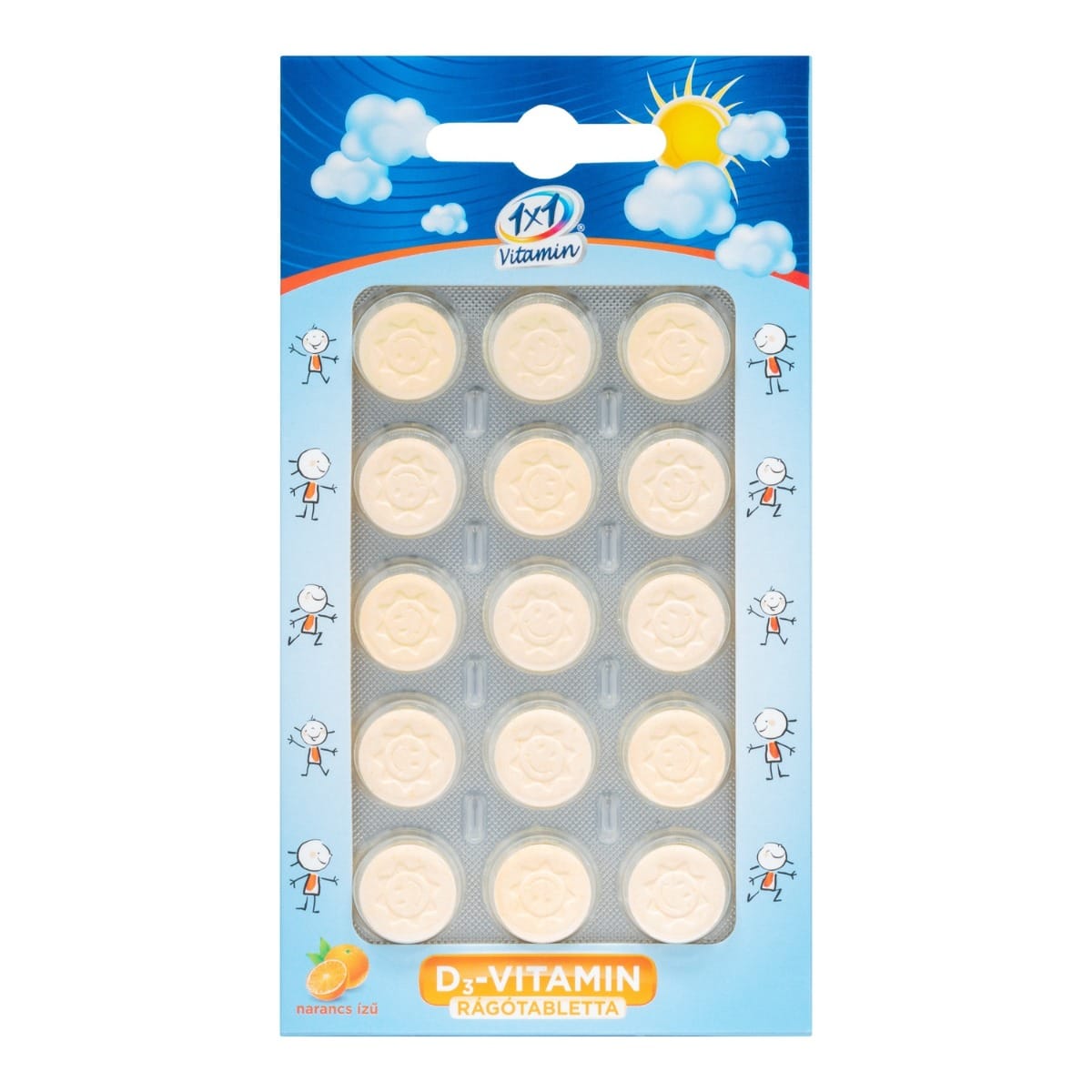 1x1 Vitamin D3-vitamin 400NE rágótabletta napocska - 15db 1 1x1 Vitamin D3-vitamin 400 NE rágótabletta napocska - 15db