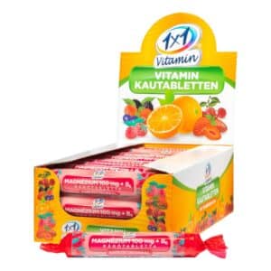 1x1 Vitamin magnézium + B6 málnás szőlőcukor rágótabletta - 17db