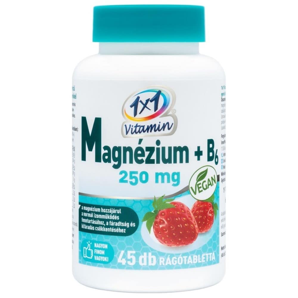 1x1 Vitamin magnézium + B6-vitamin rágótabletta - 45db 1 1x1 Vitamin magnézium + B6-vitamin rágótabletta - 45db