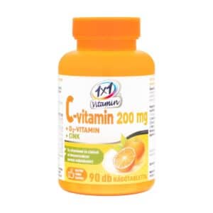 1×1 Vitamin C-vitamin + D3+Cink narancsos rágótabletta – 90db