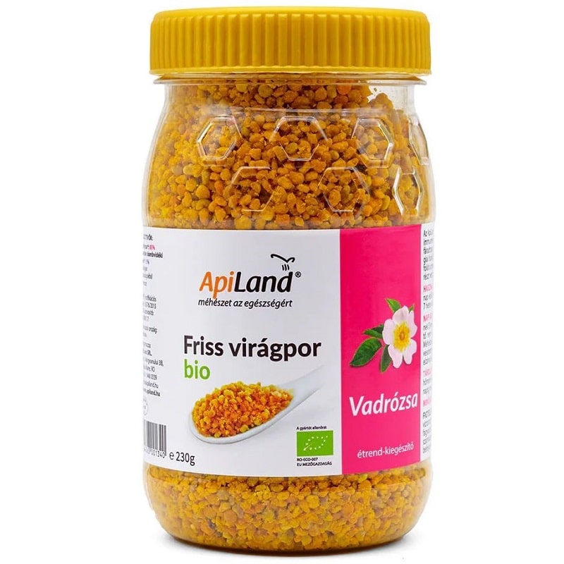 Apiland Friss virágpor bio vadrózsa - 230g 1 Apiland Friss virágpor bio vadrózsa - 230g