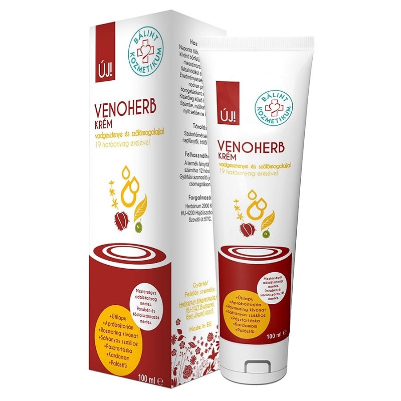 Bálint Venoherb visszér krém - 100ml 1 Bálint Venoherb visszér krém - 100ml