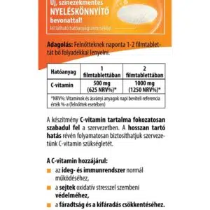 BioCo Csipkebogyós RETARD C-vitamin 500mg Családi csomag - 100db - Image 2