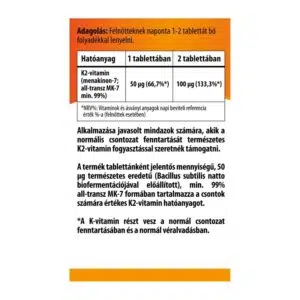 BioCo K2-vitamin tabletta MEGAPACK - 90db 3 BioCo K2-vitamin tabletta MEGAPACK - 90db - Image 2