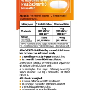 BioCo KALCI-citrát + D3-vitamin MEGAPACK - 90db 3 BioCo KALCI-citrát + D3-vitamin MEGAPACK - 90db - Image 2