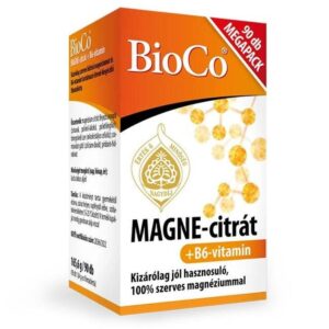 BioCo MAGNE-citrát + B6-vitamin tabletta MEGAPACK