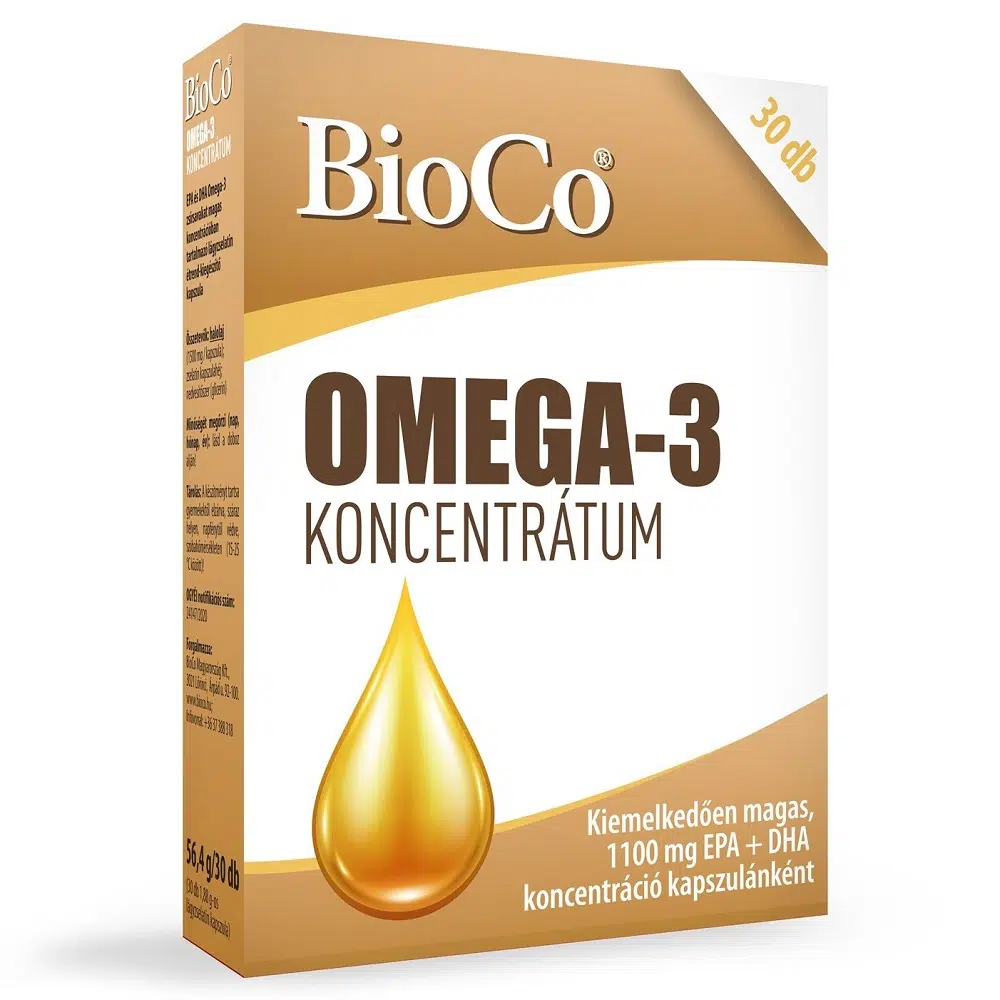 BioCo Omega-3 koncentrátum kapszula - 30db 1 BioCo Omega-3 koncentrátum kapszula - 30db