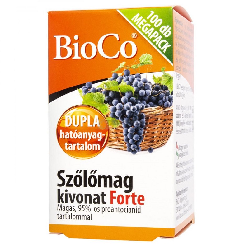 BioCo Szőlőmag kivonat forte megapack - 100db 1 BioCo Szőlőmag kivonat forte megapack - 100db