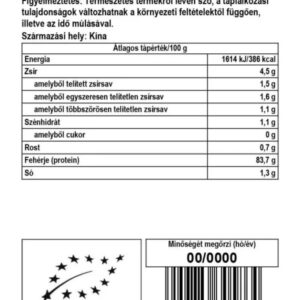 BioMenü Bio Borsófehérje por - 400g 3 BioMenü Bio Borsófehérje por - 400g - Image 2