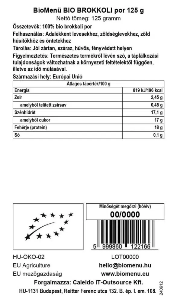 BioMenü Bio Brokkolipor - 125g 2 BioMenü Bio Brokkolipor - 125g - Image 2