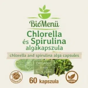 BioMenü Bio Chlorella és Spirulina algakapszula - 60db 3 BioMenü Bio Chlorella és Spirulina algakapszula - 60db - Image 2