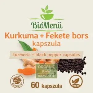 Biomenü Bio Kurkuma+Fekete bors kapszula - 60db 3 Biomenü Bio Kurkuma+Fekete bors kapszula - 60db - Image 2