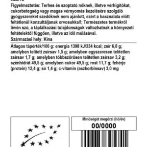 Biomenü Bio Goji bogyó - 125g 3 Biomenü Bio Goji bogyó - 125g - Image 2
