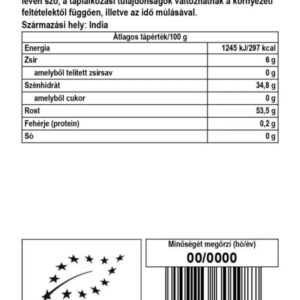 Biomenü Bio Útifűmaghéj - 125g 3 Biomenü Bio Útifűmaghéj - 125g - Image 2