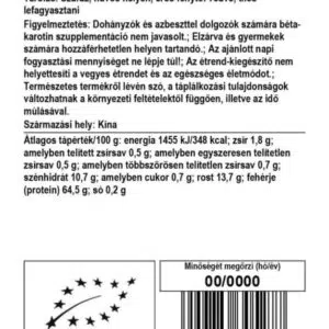 Biomenü Bio Chlorella algatabletta - 125g 3 Biomenü Bio Chlorella algatabletta - 125g - Image 2