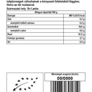 BioMenü Bio Őrölt ceyloni fahéj - 60g 3 BioMenü Bio Őrölt ceyloni fahéj - 60g - Image 2