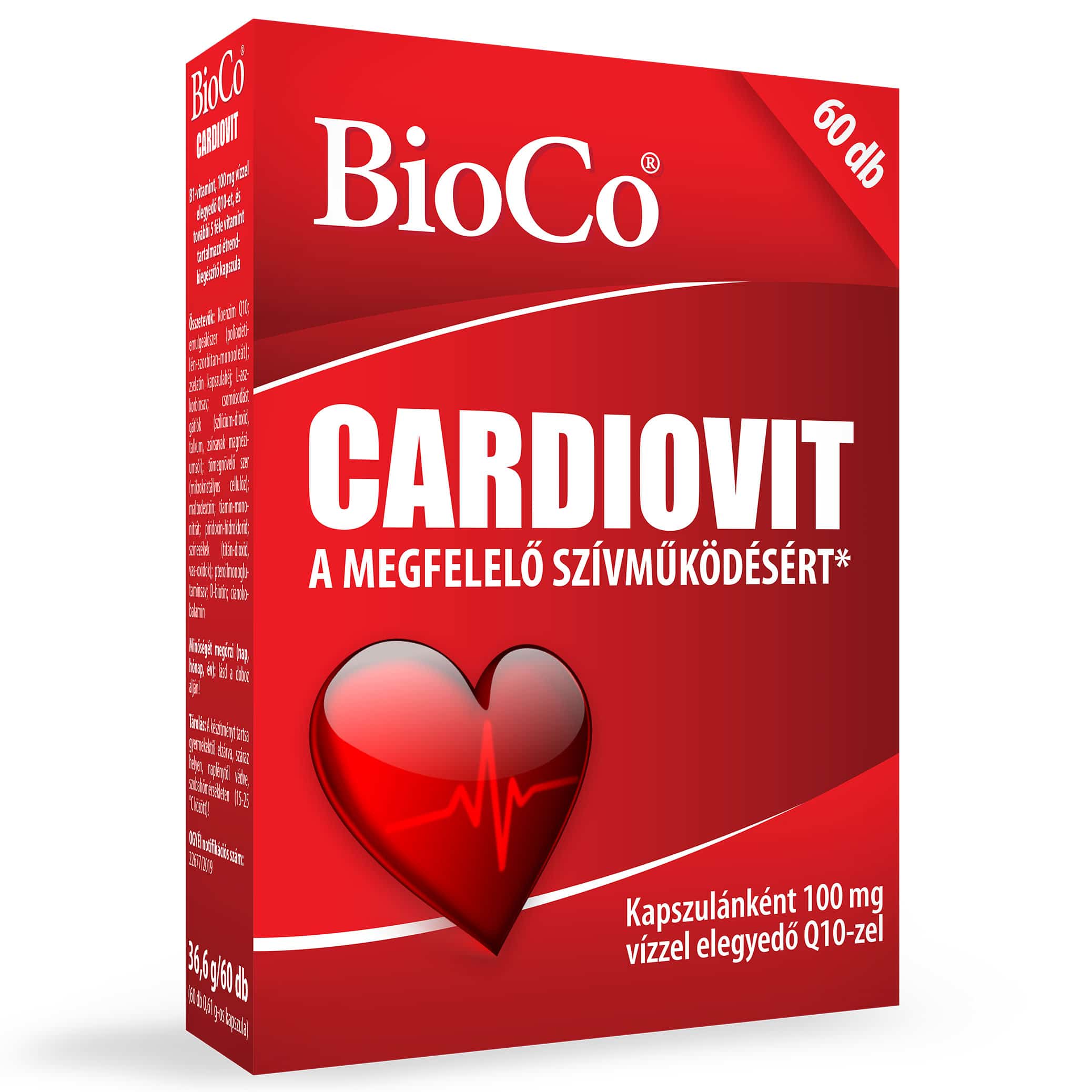 BioCo Cardiovit 100mg Q10 kapszula - 60db 1 BioCo Cardiovit kapszula - 60db
