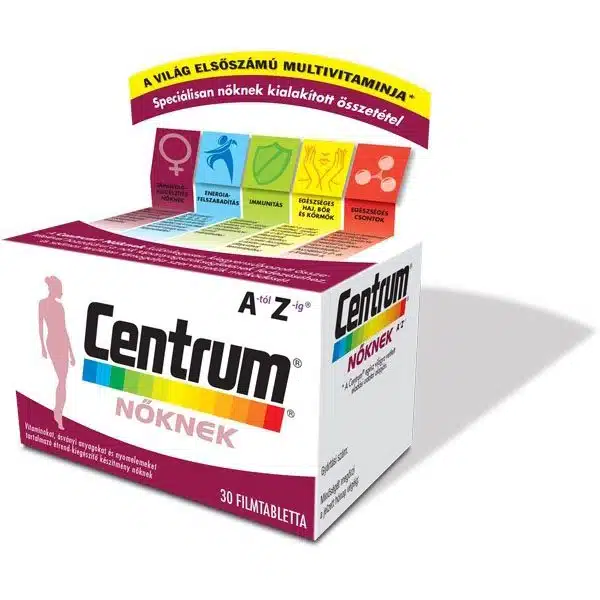 Centrum Nőknek A-Z multivitamin filmtabletta - 30db 1 Centrum Nőknek A-Z multivitamin filmtabletta – 30db