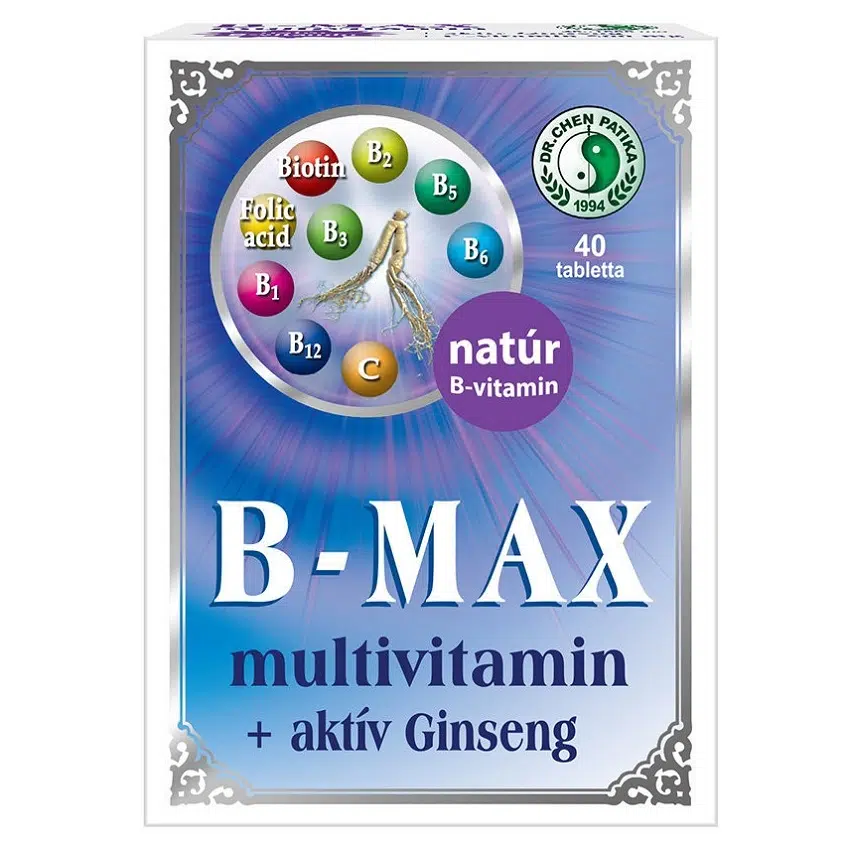 Dr. Chen B-Max multivitamin tabletta - 40db 1 Dr. Chen B-Max multivitamin tabletta - 40db