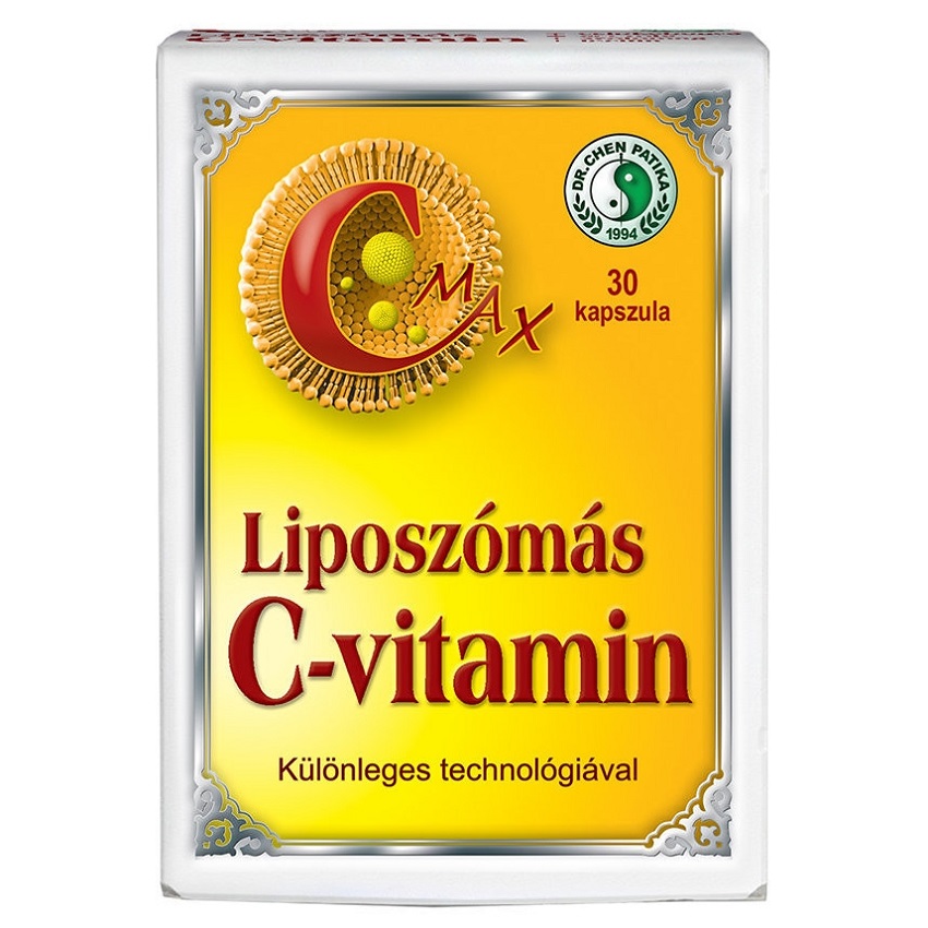 Dr. Chen C-MAX Liposzómás C-vitamin RETARD kapszula - 30db 1 Dr. Chen C-MAX Liposzómás C-vitamin kapszula - 30db