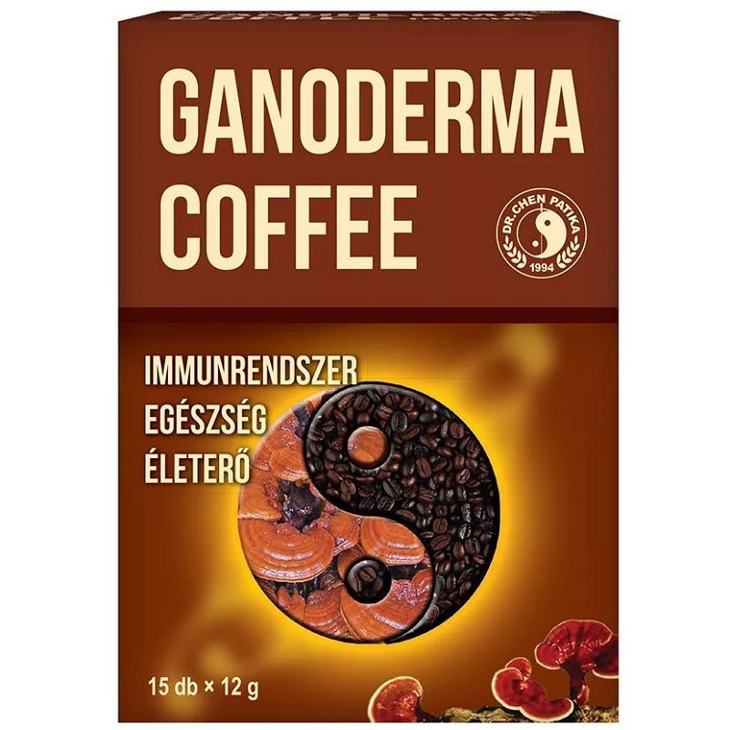 Dr. Chen Ganoderma Coffee ganordermás instant kávé - 15db 1 Dr. Chen Ganoderma Coffee ganordermás instant kávé - 15db