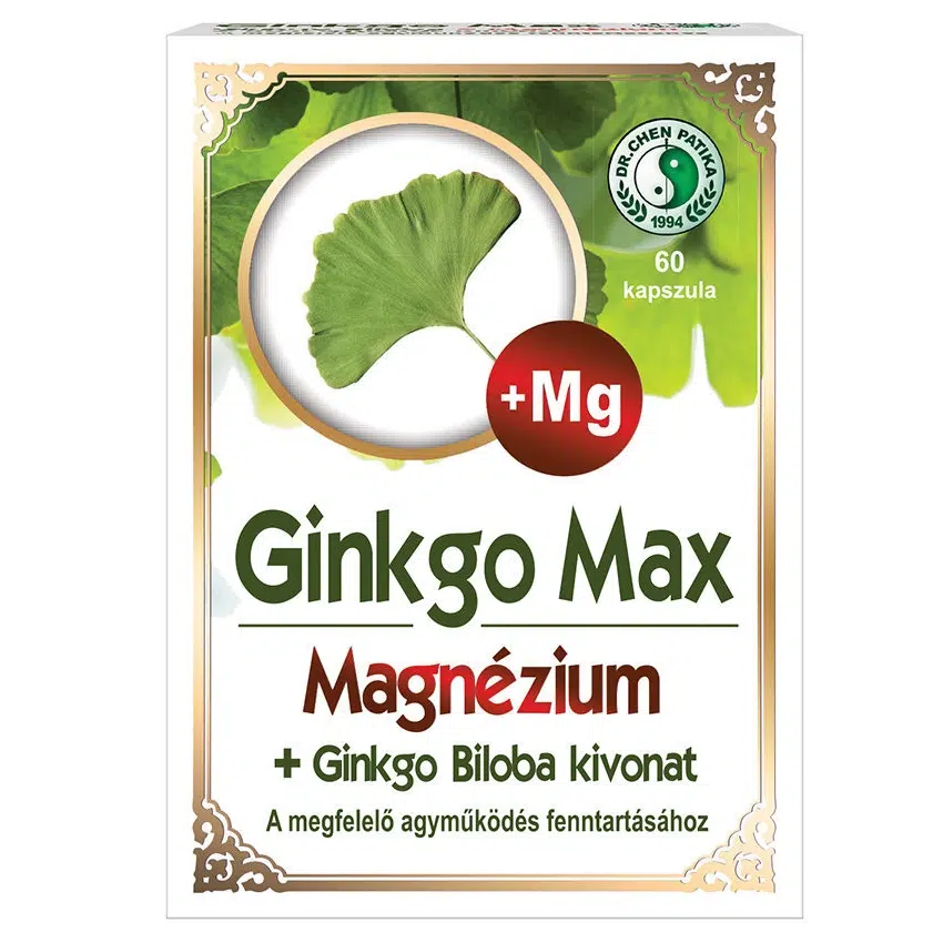 Dr. Chen Ginkgo Max Magnézium kapszula - 60db 1 Dr. Chen Ginkgo Max Magnézium kapszula - 60db