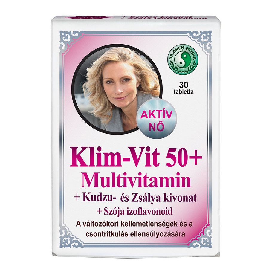 Dr. Chen Klim-Vit 50+ multivitamin tabletta nőknek - 30db 1 Dr. Chen Klim-Vit 50+ multivitamin tabletta nőknek - 30db
