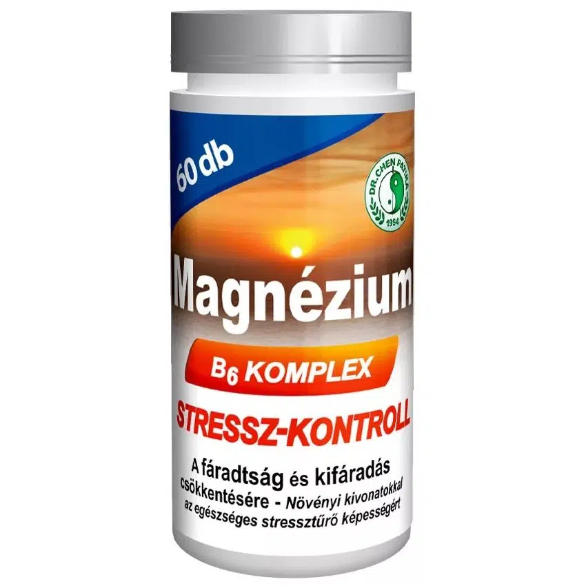 Dr. Chen Magnézium B6 Stressz kontroll tabletta - 60db 1 Dr. Chen Magnézium B6 Stressz kontroll tabletta - 60db