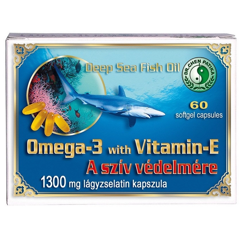 Dr. Chen Omega-3 + E-vitamin 1300mg kapszula - 60db 1 Dr. Chen Omega-3 + E-vitamin 1300mg kapszula - 60db