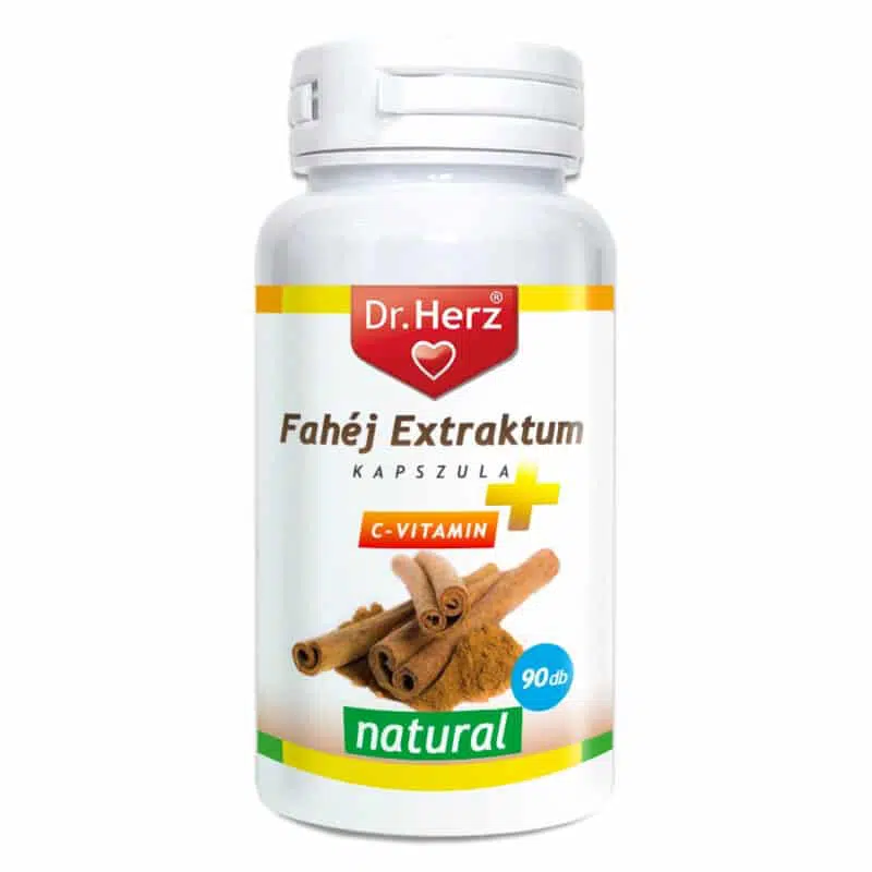 Dr. Herz Fahéj Extraktum + C vitamin kapszula - 90db 1 Dr. Herz fahéj extraktum + C vitamin kapszula - 90db