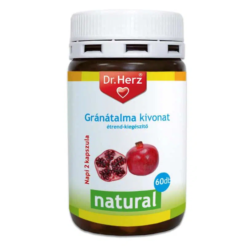 Dr. Herz Gránátalma kivonat kapszula - 60db 1 Dr. Herz Gránátalma kivonat kapszula – 60db