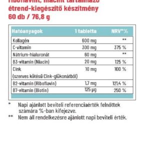 Dr. Herz Kollagén Forte Hialuronnal tabletta - 60db 3 Dr. Herz Kollagén Forte Hialuronnal tabletta - 60db - Image 2