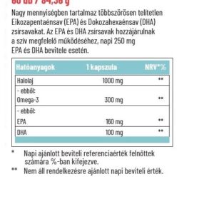 Dr. Herz Omega-3 Halolaj kapszula - 60db 3 Dr. Herz Omega-3 Halolaj kapszula - 60db - Image 2