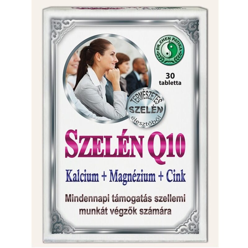Dr. Chen Szelén Q10 Kalcium + Magnézium + Cink tabletta - 30db 1 DrChen-Szelén-Q10-CA-MG-Cink-kapszula-30db