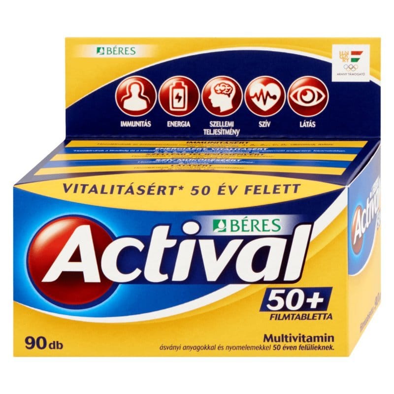 Béres Actival 50+ filmtabletta - 90db 1 beres-actival-50-filmtabletta-90db