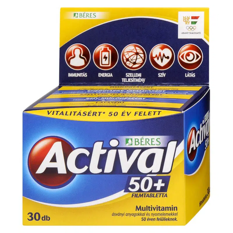 Béres Actival 50+ tabletta - 30db 1 Béres Actival 50+ filmtabletta - 30db