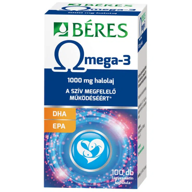 Béres Omega-3 lágyzselatin kapszula - 100db 1 Béres Omega-3 lágyzselatin kapszula - 100db