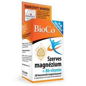 BioCo Szerves Magnézium+B6-vitamin tabletta - 90db