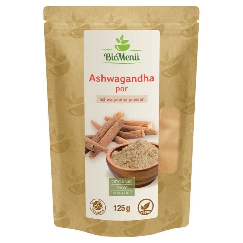 BioMenü Bio Ashwagandha por - 125g 1 Biomenü bio ashwagandha por - 125g