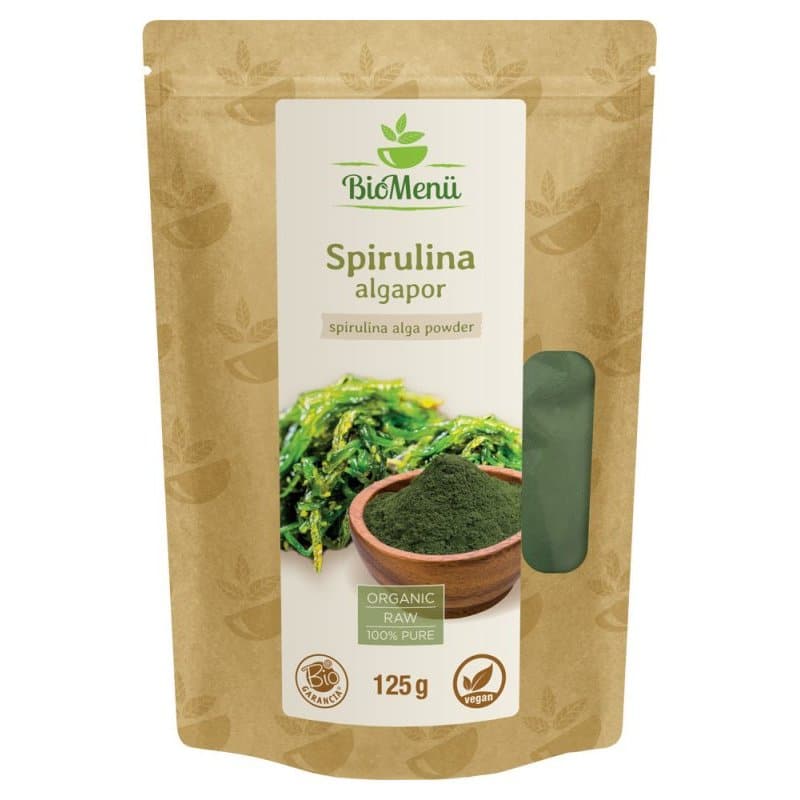 BioMenü Bio Spirulina algapor - 125g 1 Biomenü bio spirulina por - 125g