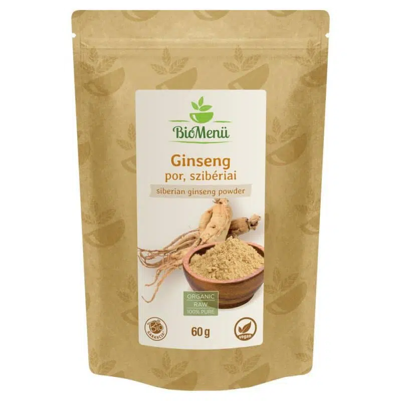 Biomenü Bio Szibériai Ginseng (ginzeng) por - 60g 1 Biomenü Bio Szibériai Ginseng (ginzeng) por – 60g