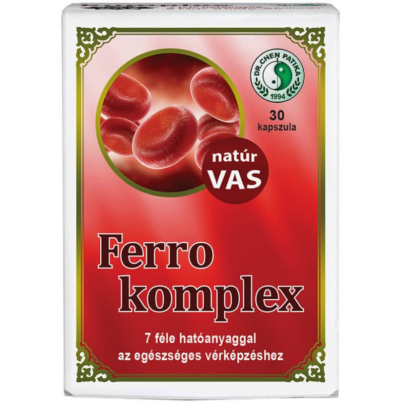 Dr. Chen Ferro-VAS komplex kapszula - 30db 1 Dr. Chen Ferro Komplex kapszula - 30db