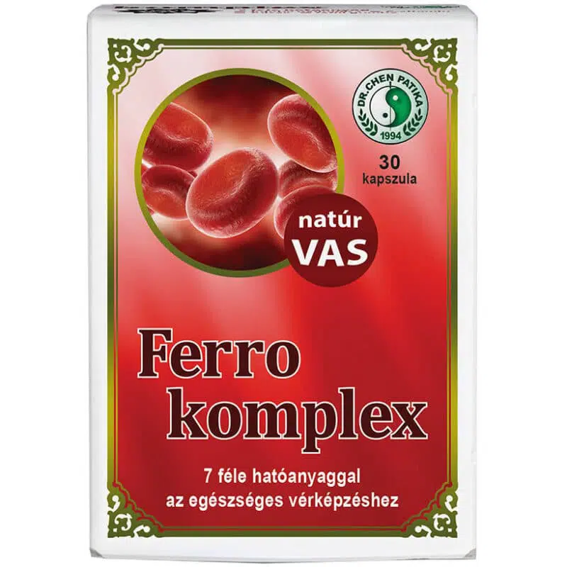 Dr. Chen Ferro-VAS komplex kapszula - 30db 1 Dr. Chen Ferro Komplex kapszula - 30db