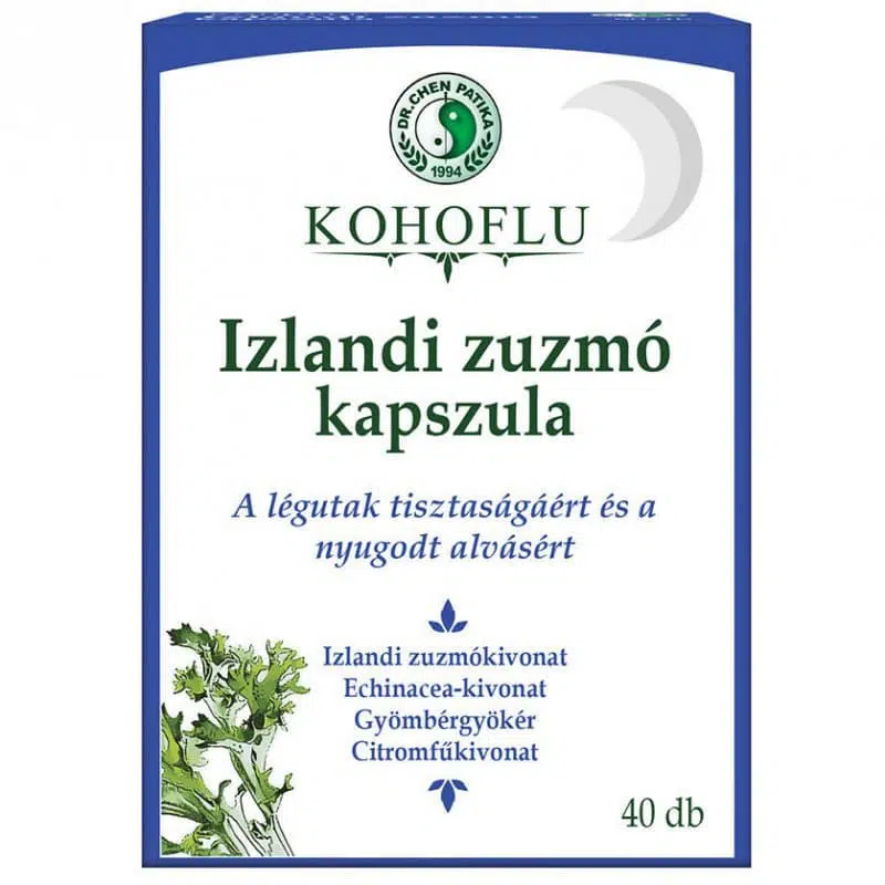 Dr. Chen KOHOFLU Izlandi zuzmó kapszula - 40db 1 drchen-kohflu-izlandi-zuzmo-kapszula-40-db