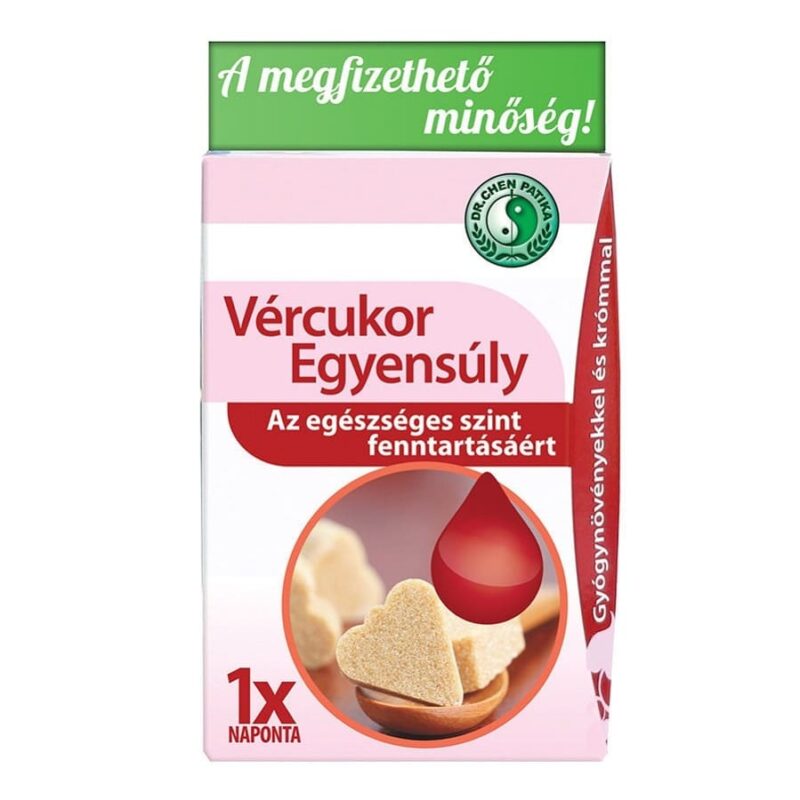Dr. Chen Vércukor Egyensúly kapszula - 30db 1 drchen-vercukor-egyensuly