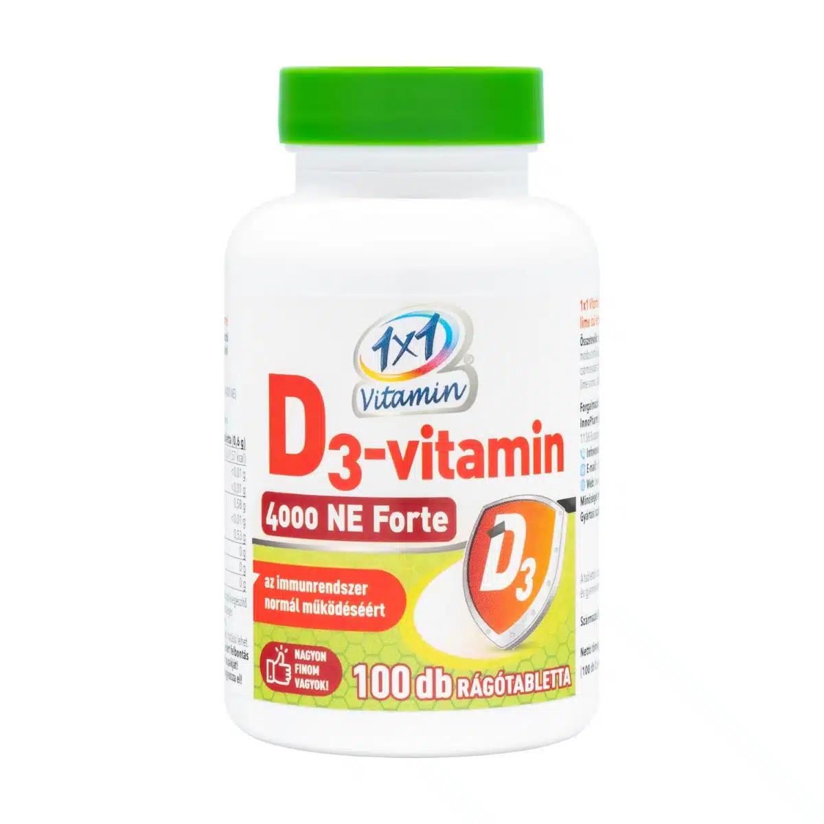 1x1 Vitamin D3-vitamin 4000NE Forte rágótabletta - 100db 1 1x1 Vitamin D3-vitamin 4000NE Forte rágótabletta - 100db