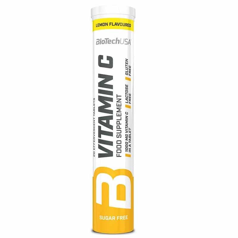 BioTech USA C-vitamin citromos pezsgőtabletta - 20db 1 BioTech USA C-vitamin citromos pezsgőtabletta - 20db