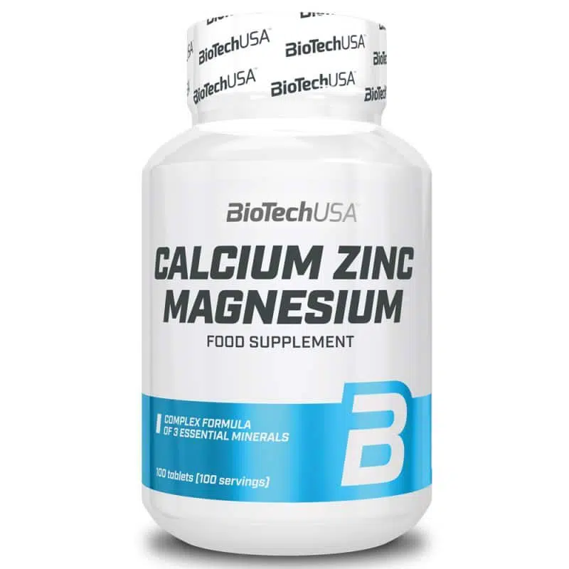 BioTech USA Calcium Zinc Magnesium tabletta - 100db 1 BioTech USA Calcium Zinc Magnesium tabletta - 100db