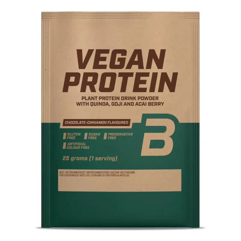 BioTech USA Vegan Protein csokoládé-fahéj - 10x25g 1 BioTech USA Vegan Protein csokoládé-fahéj - 10x25g